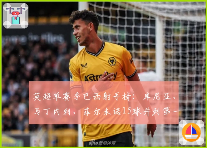 英超单赛季巴西射手榜：库尼亚、马丁内利、菲尔米诺15球并列第一